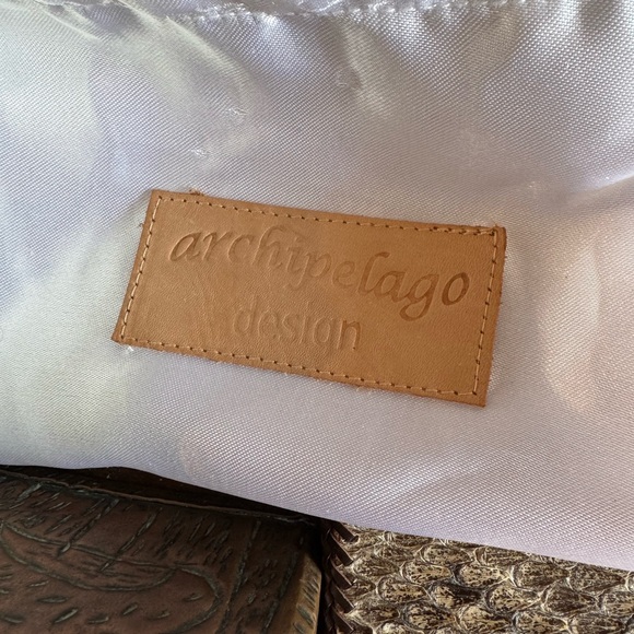 Genuine Handmade Python pillbox purse or clutch—chain strap inside - Picture 5 of 5